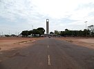 Equator memorial, Macapá, Brazil, seen from stadion