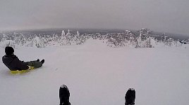 On sled run