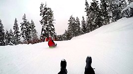 On sled run