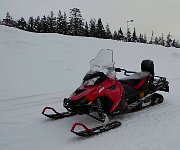The Lynx snowmobile I was riding