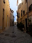 Empty Antibes back street