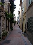 Empty Antibes back street