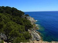 Porquerolles south coast cliff