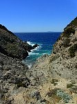 Porquerolles south coast cliff