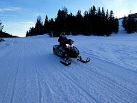 Doing a few snowmobile laps