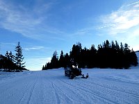 Doing a few snowmobile laps