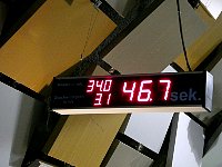 Graz underground slide scoreboard