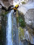 Waterfall rappelling