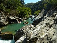 Crossing the waterfall