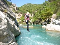 Jumping Alfeios River