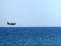 Canadair CL-415 touch-and-go landing on water