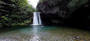 Swim in Enipea waterfall