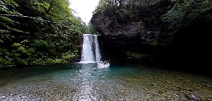 Swim in Enipea waterfall