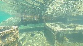 Underwater wreck near Potamos Beach