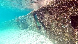 Underwater wreck near Potamos Beach