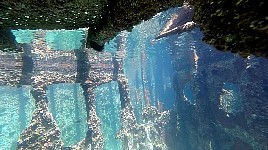 Underwater wreck near Potamos Beach