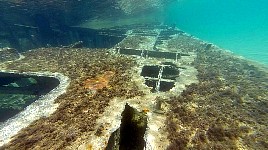 Underwater wreck near Potamos Beach