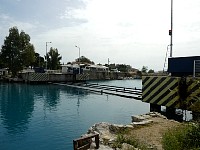 Bridge diving below water