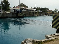 Bridge diving below water