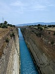 Looking down into Corinth Canal