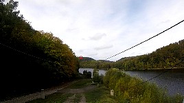 Looking back from landing platform