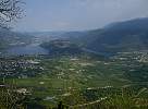 View towards Levico Terme from road to Cima Vezzena