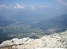 View towards Levico Terme from Cima Vezzena