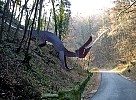 Metal dragon near