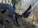 Metal dragon near