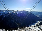 Looking down from Campitello de Fassa