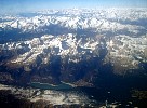 Aerial view of the Alps