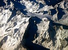 Aerial view of the Alps