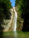 Big abseil at waterfall