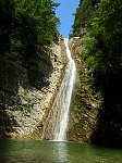 Big abseil at waterfall