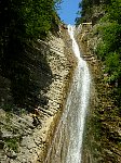 Big abseil at waterfall