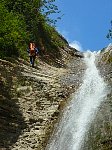 Guide descending waterfall