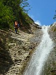 Guide descending waterfall