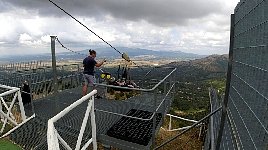 Departing Rocco Massima on zipline