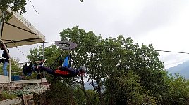 Castelmezzano zipline start