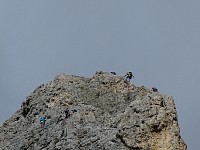 Climbers on Tofane mountain group