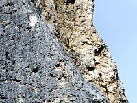 Climbers on Tofane mountain group