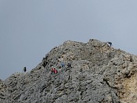 Climbers on Tofane mountain group