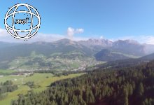 Monte Pana ziplining in paraglider seat