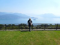 Me blocking view across Lago Maggiore