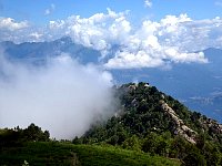 View across Lago Maggiore from hiking trail