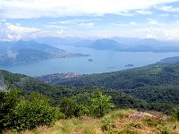 View across Lago Maggiore from hiking trail