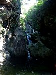 Waterfalls in canyon