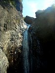 Jumping down waterfall