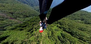 Ziplining upside down