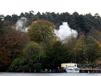 Train reaching Lakeside station